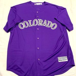 SOLD. Men’s Colorado Rockies Majestic Jersey. Size XL.